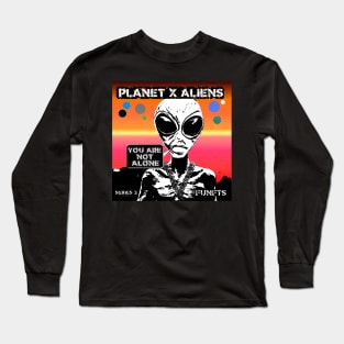 Funny Sci Fi 80'S Retro Aliens Long Sleeve T-Shirt